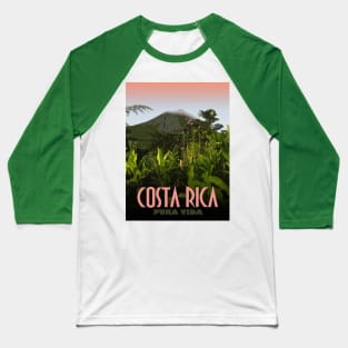 Costa Rica Pura Vida Baseball T-Shirt